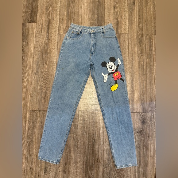 Vintage Mickey Mouse Unlimited Jerry Leigh Jeans Size 9 - Picture 1 of 7